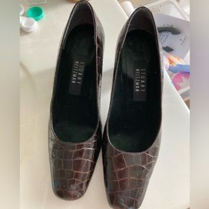 Stuart Weitzman vintage brown leather heels